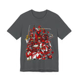 Sentai Red Tee  Custom Graphic Art Cosplay Shirts Rangers Retro Vintage 90s