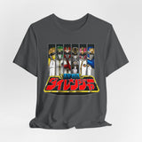 Dairanger Team Tee Super Sentai T Shirt Custom Graphic Art Cosplay Shirts Rangers Retro Vintage 90s