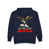 Black Condor Full Zip Hoodie Custom Graphic Art Cosplay Shirts Rangers Retro Vintage 90s