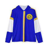 Dynaman Blue Hoodie (Full Print) Super Sentai Custom Lightweight, Breathable, Workout, Pull over, Fitness, Retro