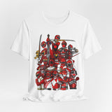 Sentai Front and Back Tee  Custom Graphic Art Cosplay Shirts Rangers Retro Vintage 90s