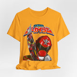 Gokai Homage Tee Custom Graphic Art Cosplay Shirts Rangers Retro Vintage 90s