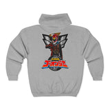 Go-Onger Full Zip Hoodie Custom Graphic Art Cosplay Shirts Rangers Retro Vintage 90s