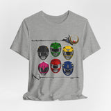 Teenagers with Attitude Tee Super Sentai T Shirt Custom Graphic Art Cosplay Shirts Rangers Retro Vintage 90s