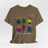 Teenagers with Attitude Tee Super Sentai T Shirt Custom Graphic Art Cosplay Shirts Rangers Retro Vintage 90s