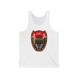 Dino Red Helmet Tank  Custom Graphic Art Cosplay Shirts Rangers Retro Vintage 90s