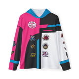 Boonboomger Pink Champion Hoodie (Full Print) Lightweight, Breathable, workout, pull over, fitness Hoodie Super Sentai Custom