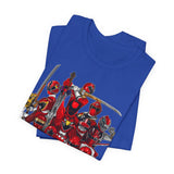 Sentai Front and Back Tee  Custom Graphic Art Cosplay Shirts Rangers Retro Vintage 90s