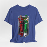 BFF Rangers Tee  Custom Graphic Art Cosplay Shirts Rangers Retro Vintage 90s