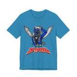Gokaiger Gokai blue Tee Super Sentai T Shirt Custom Graphic Art Cosplay Shirts Rangers Retro Vintage 90s