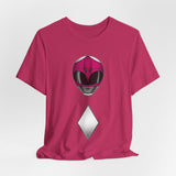 Zyuranger Pink Helmet Tee Super Sentai T Shirt Custom Graphic Art Cosplay Shirts Rangers Retro Vintage 90s Tee