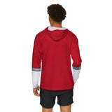 ToQger Red Hoodie (Full Print) Lightweight, Breathable, workout, pull over, fitness Hoodie Super Sentai Custom