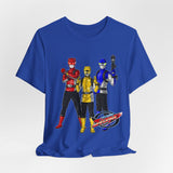 Go Busters team Tee Super Sentai T Shirt Custom Graphic Art Cosplay Shirts Rangers Retro Vintage 90s