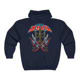 Gokaiger Gear Full Zip Hoodie Custom Graphic Art Cosplay Shirts Rangers Retro Vintage 90s