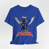 Gokaiger Gokai blue Tee Super Sentai T Shirt Custom Graphic Art Cosplay Shirts Rangers Retro Vintage 90s