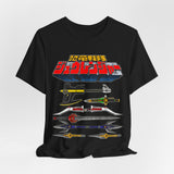Ranger Gear Tee Super Sentai T Shirt Custom Graphic Art Cosplay Shirts Rangers Retro Vintage 90s