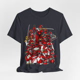 Sentai Front and Back Tee  Custom Graphic Art Cosplay Shirts Rangers Retro Vintage 90s
