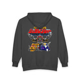 Zyuranger Daizyujun Full Zip Hoodie Custom Graphic Art Cosplay Shirts Rangers Retro Vintage 90s
