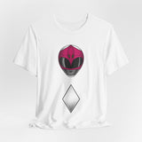 Zyuranger Pink Helmet Tee Super Sentai T Shirt Custom Graphic Art Cosplay Shirts Rangers Retro Vintage 90s Tee