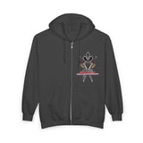 Shinkenger Full Zip Hoodie Custom Graphic Art Cosplay Shirts Rangers Retro Vintage 90s