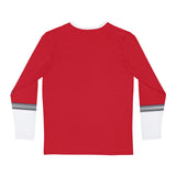ToQger Red Long Sleeve Shirt (Full Print) Custom Graphic Art Cosplay Shirts Rangers Retro Vintage 90s