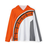 Boonboomger Orange Hoodie (Full Print) Lightweight, Breathable, workout, pull over, fitness Hoodie Super Sentai Custom