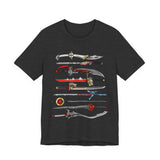 Sentai Swords Tee Super Sentai T Shirt Custom Graphic Art Cosplay Shirts Rangers Retro Vintage 90s Tee