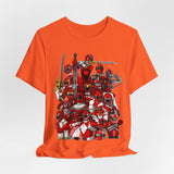 Sentai Front and Back Tee  Custom Graphic Art Cosplay Shirts Rangers Retro Vintage 90s
