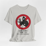 No Laser Beams Tee Custom Graphic Art Cosplay Shirts Rangers Retro Vintage 90s