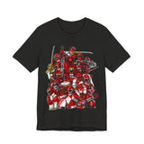 Sentai Red Tee  Custom Graphic Art Cosplay Shirts Rangers Retro Vintage 90s