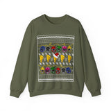 MMPR Ugly Christmas Sweatshirt Custom Graphic Art Cosplay Shirts Rangers Retro Vintage 90s