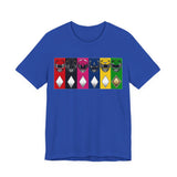 Rangers Tee Custom Graphic Art Cosplay Shirts Rangers Retro Vintage 90s