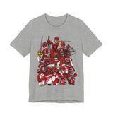 Sentai Red Tee  Custom Graphic Art Cosplay Shirts Rangers Retro Vintage 90s