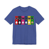 Rangers Tee Custom Graphic Art Cosplay Shirts Rangers Retro Vintage 90s