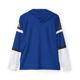 Carranger Blue Racer Hoodie (Full Print)  Lightweight, Breathable, workout, pull over, fitness Hoodie Super Sentai Custom