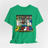 Dairanger Team Colors Tee Super Sentai T Shirt Custom Graphic Art Cosplay Shirts Power Rangers Retro Vintage 90s