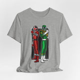 BFF Rangers Tee  Custom Graphic Art Cosplay Shirts Rangers Retro Vintage 90s