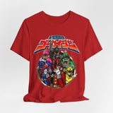 Gokaiger Team Tee Custom Graphic Art Cosplay Shirts Rangers Retro Vintage 90s