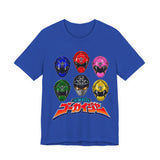 Gokaiger Gokai Helmet Tee Custom Graphic Art Cosplay Shirts Rangers Retro Vintage 90s