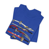 Sentai Swords Tee Super Sentai T Shirt Custom Graphic Art Cosplay Shirts Rangers Retro Vintage 90s Tee