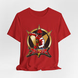 Abaranger Red Tee Custom Graphic Art Cosplay Shirts Rangers Retro Vintage 90s