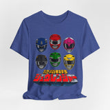 Zyuranger Team Tee Custom Graphic Art Cosplay Shirts Rangers Retro Vintage 90s