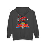 Go-Onger Red Full Zip Hoodie Custom Graphic Art Cosplay Shirts Rangers Retro Vintage 90s