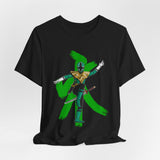 Green Samurai Dragon Ranger Tee Custom Graphic Art Cosplay Shirts Rangers Retro Vintage 90s
