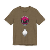 Zyuranger Pink Helmet Tee Super Sentai T Shirt Custom Graphic Art Cosplay Shirts Rangers Retro Vintage 90s Tee