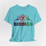 Bioman Tee Custom Graphic Art Cosplay Shirts Rangers Retro Vintage 90s