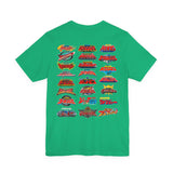 Sentai Front and Back Tee  Custom Graphic Art Cosplay Shirts Rangers Retro Vintage 90s