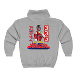 Megaranger MegaRed Full Zip Hoodie Custom Graphic Art Cosplay Shirts Rangers Retro Vintage 90s