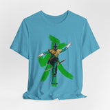 Green Samurai Dragon Ranger Tee Custom Graphic Art Cosplay Shirts Rangers Retro Vintage 90s