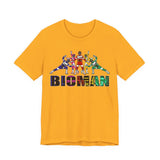Bioman Tee Custom Graphic Art Cosplay Shirts Rangers Retro Vintage 90s